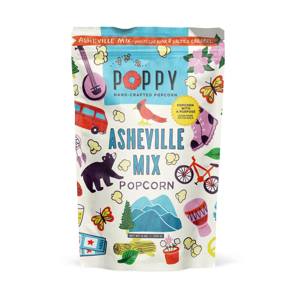 Poppy Popcorn- Asheville Mix Artist Bag Popcorn