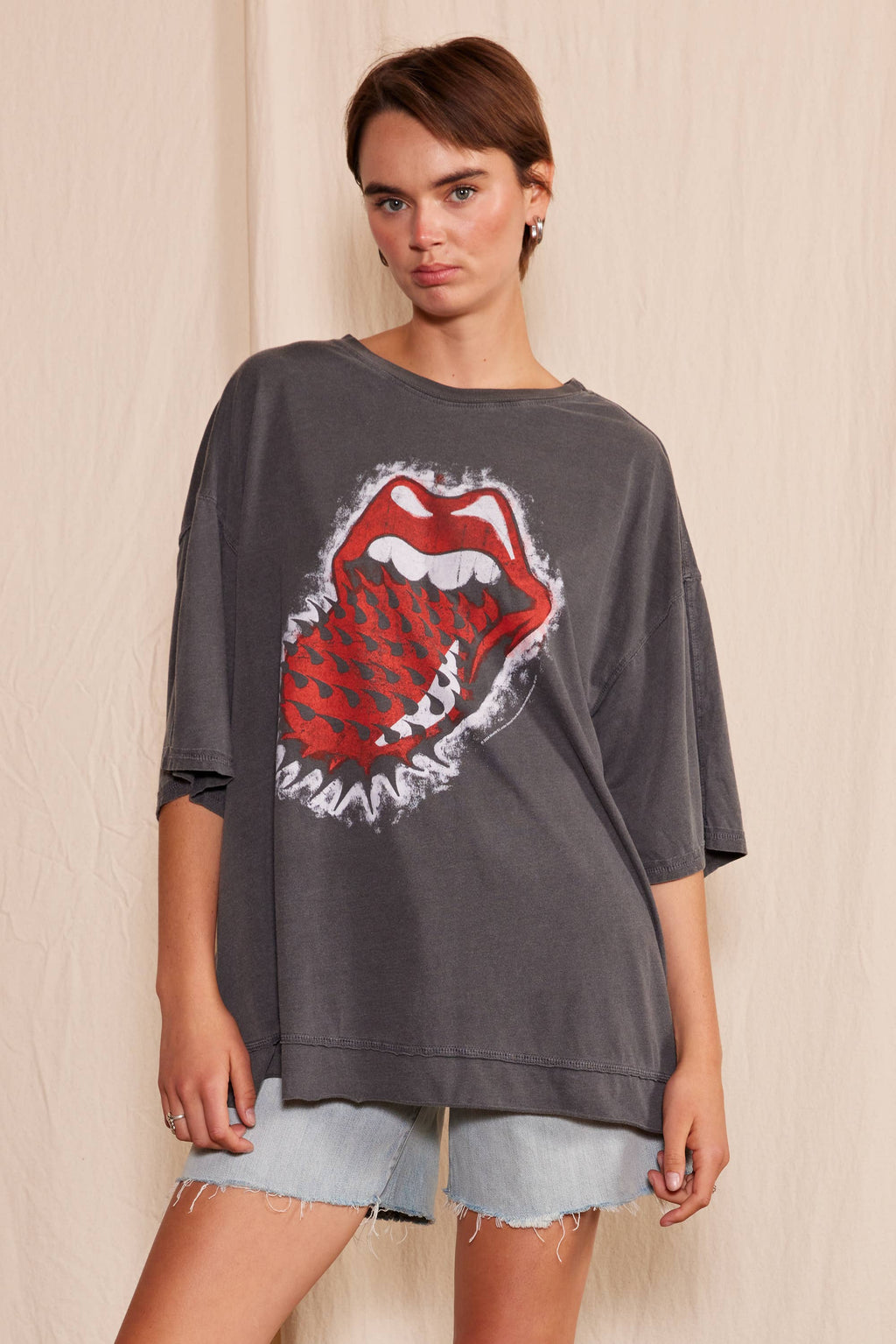 People of Leisure- The Rolling Stones Thru and Thru Oversized Tee