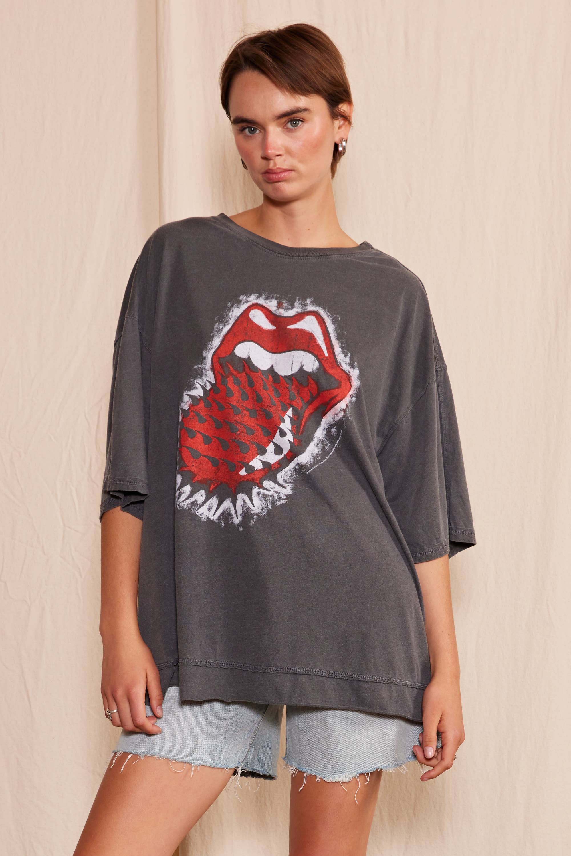 People of Leisure- The Rolling Stones Thru and Thru Oversized Tee