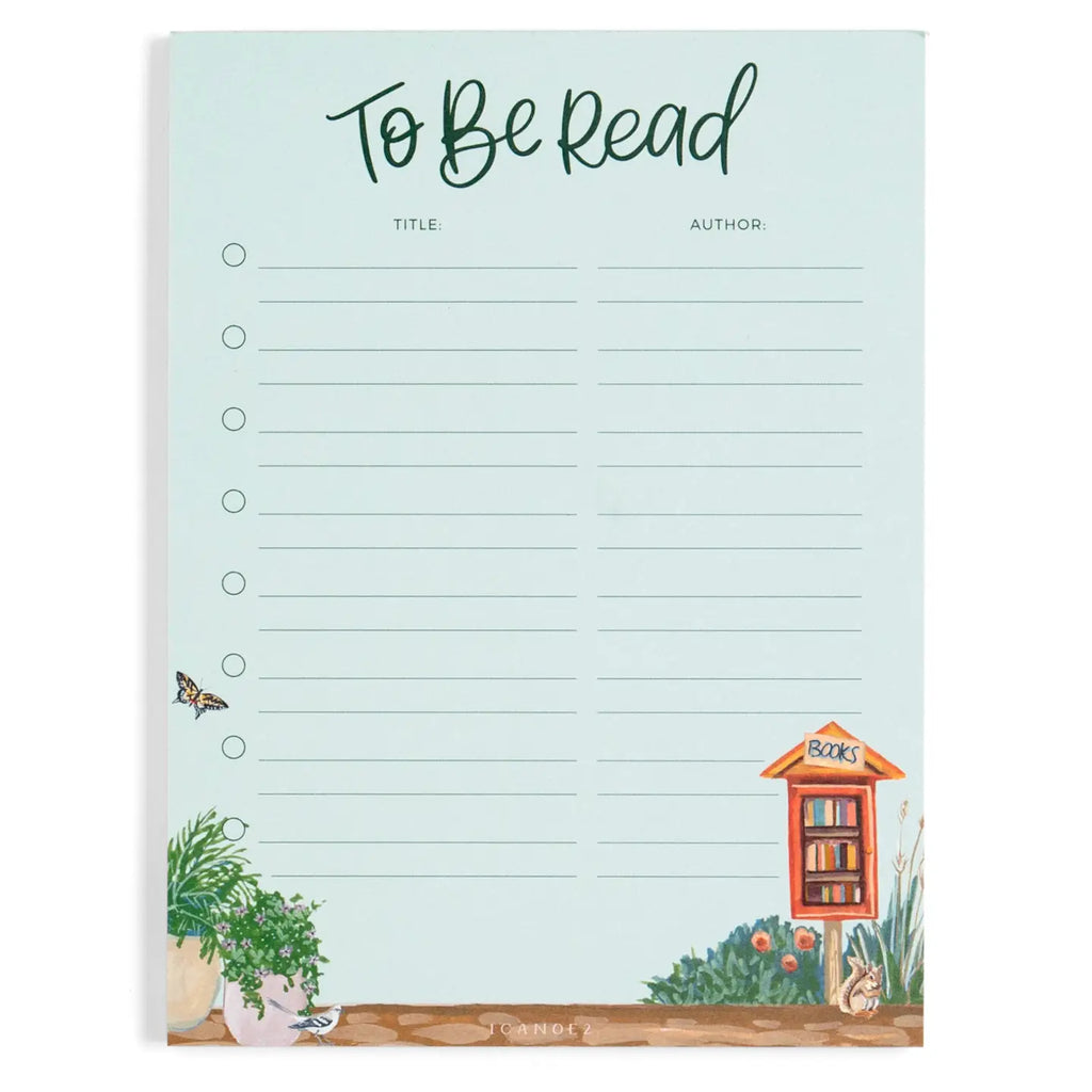 1canoe2- To Be Read Book Tracker 6x8 Notepad