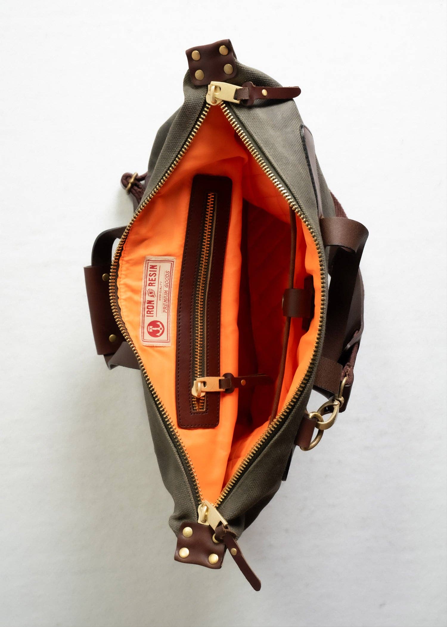 Iron & Resin- Waxed Canvas Tote Bag