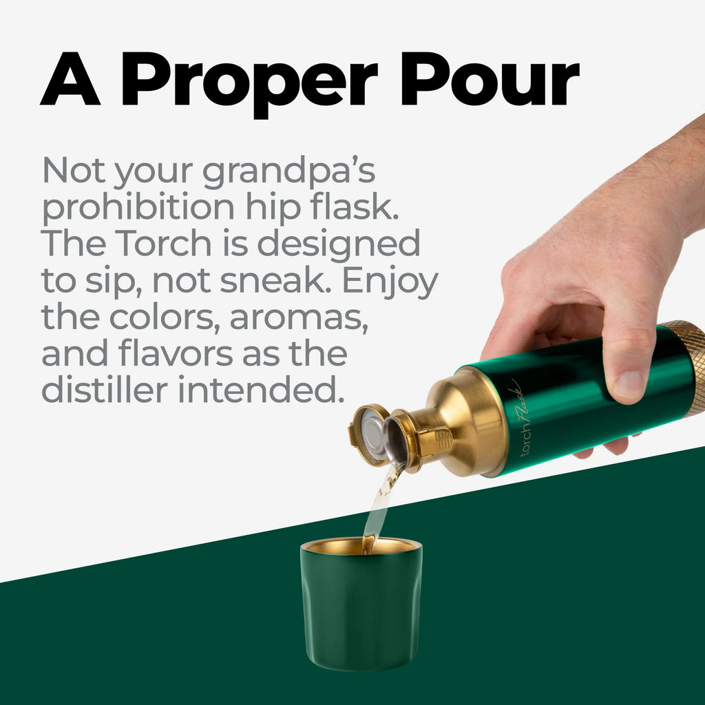 High Camp Flasks- Torch 9oz Flip Lid