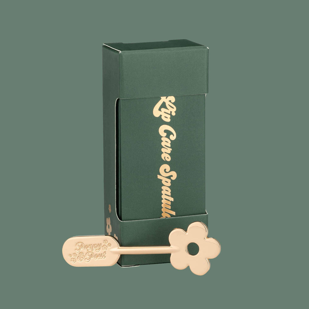 Poppy & Pout- Lip Care Spatula, Gold Daisy