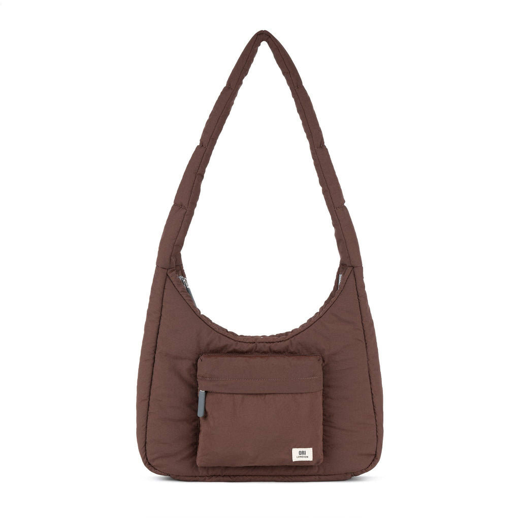 ORI London- Belsize Crossbody Bag in Chocolate Taslon