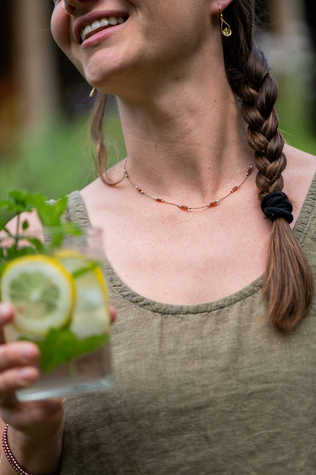Bronwen Jewelry- Gemstone Trail Necklace