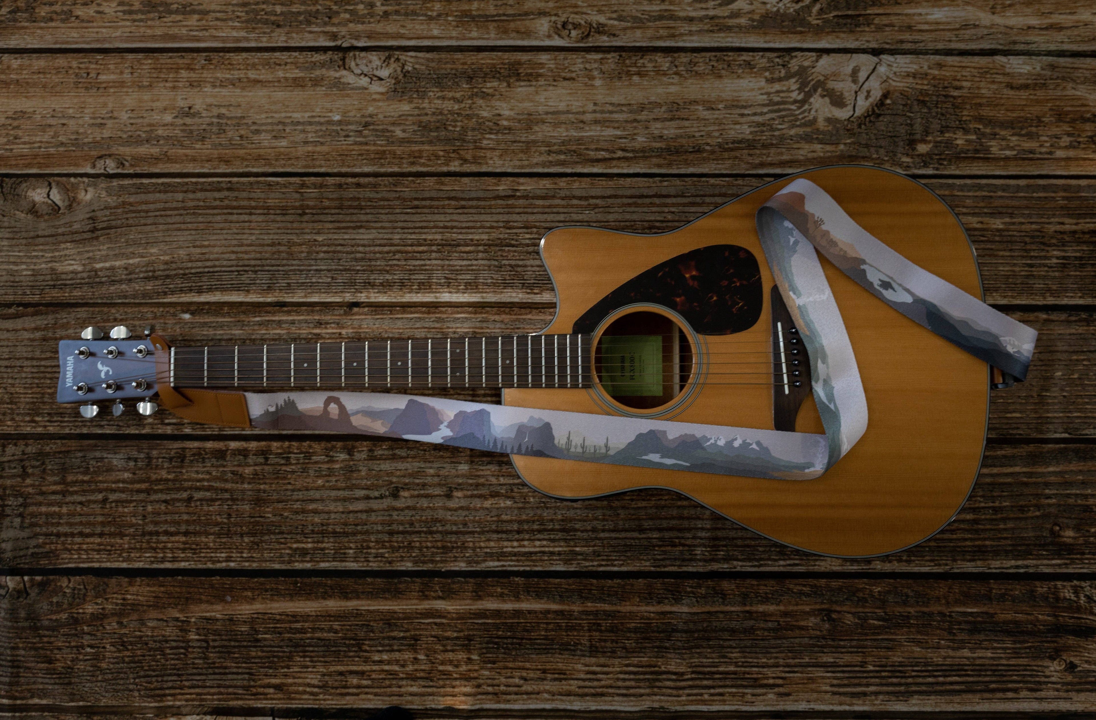 Wildtree- Guitar Strap - Parks in Color - National Park Design