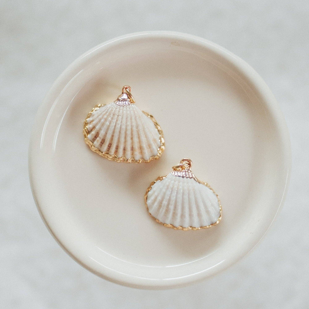 Reva Grey- Seashell Charms: Small White