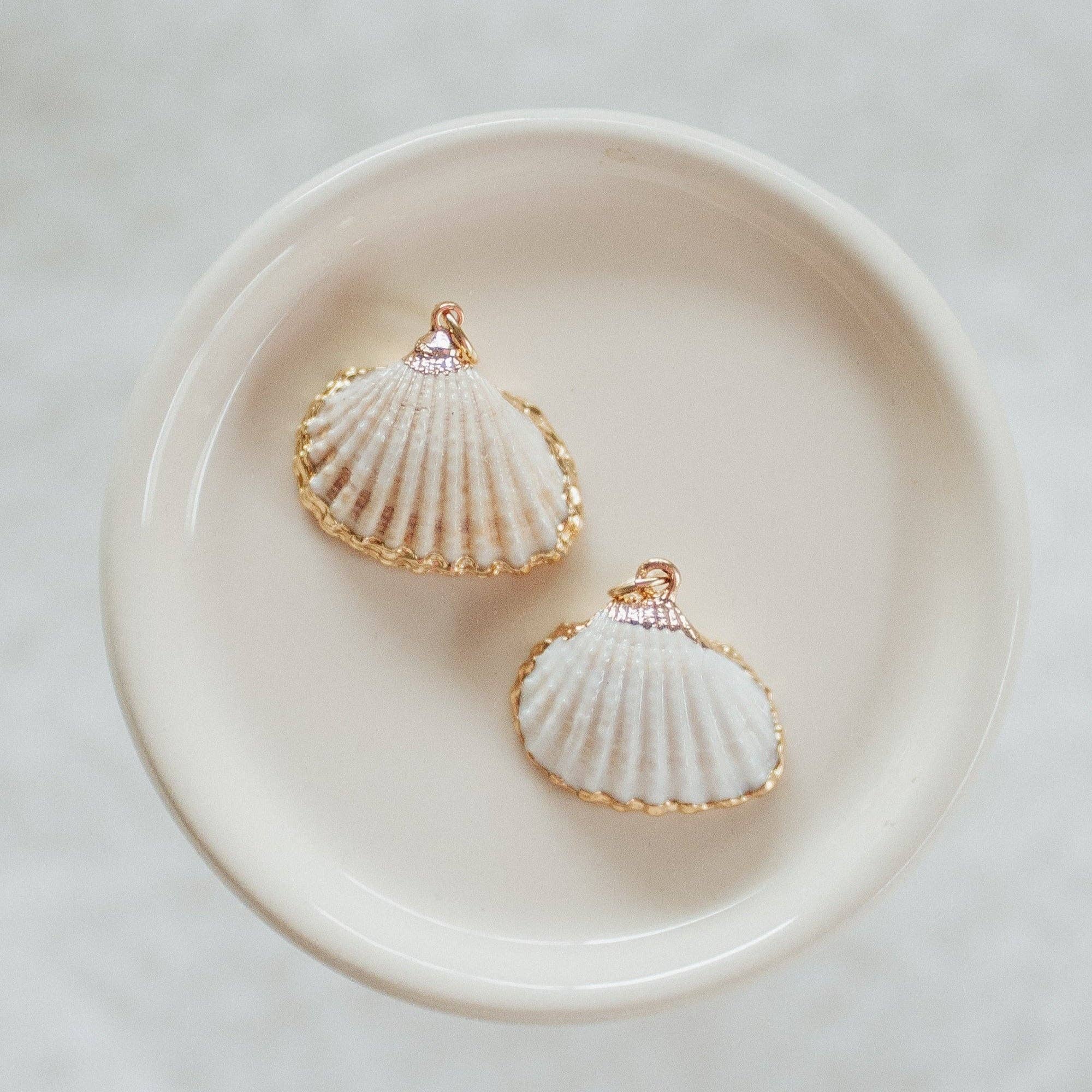Reva Grey- Seashell Charms: Small White