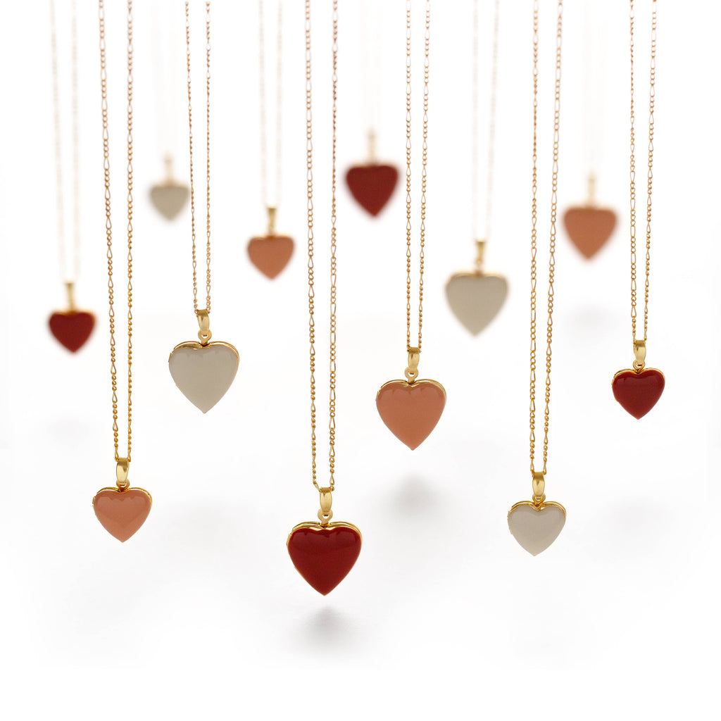 Amano Studio- Small Heart Enamel Locket