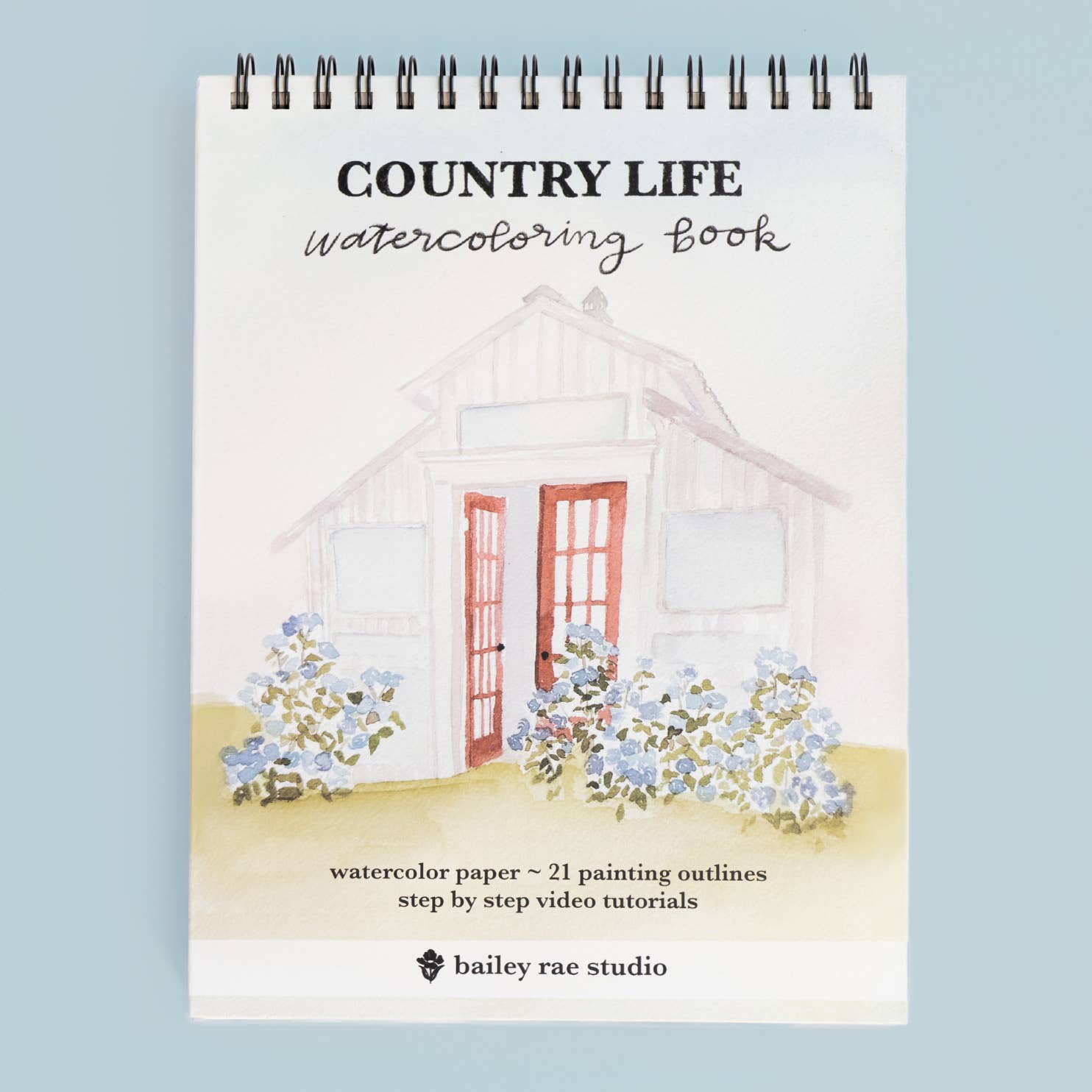 Bailey Rae Studio- Country Life Watercoloring Book