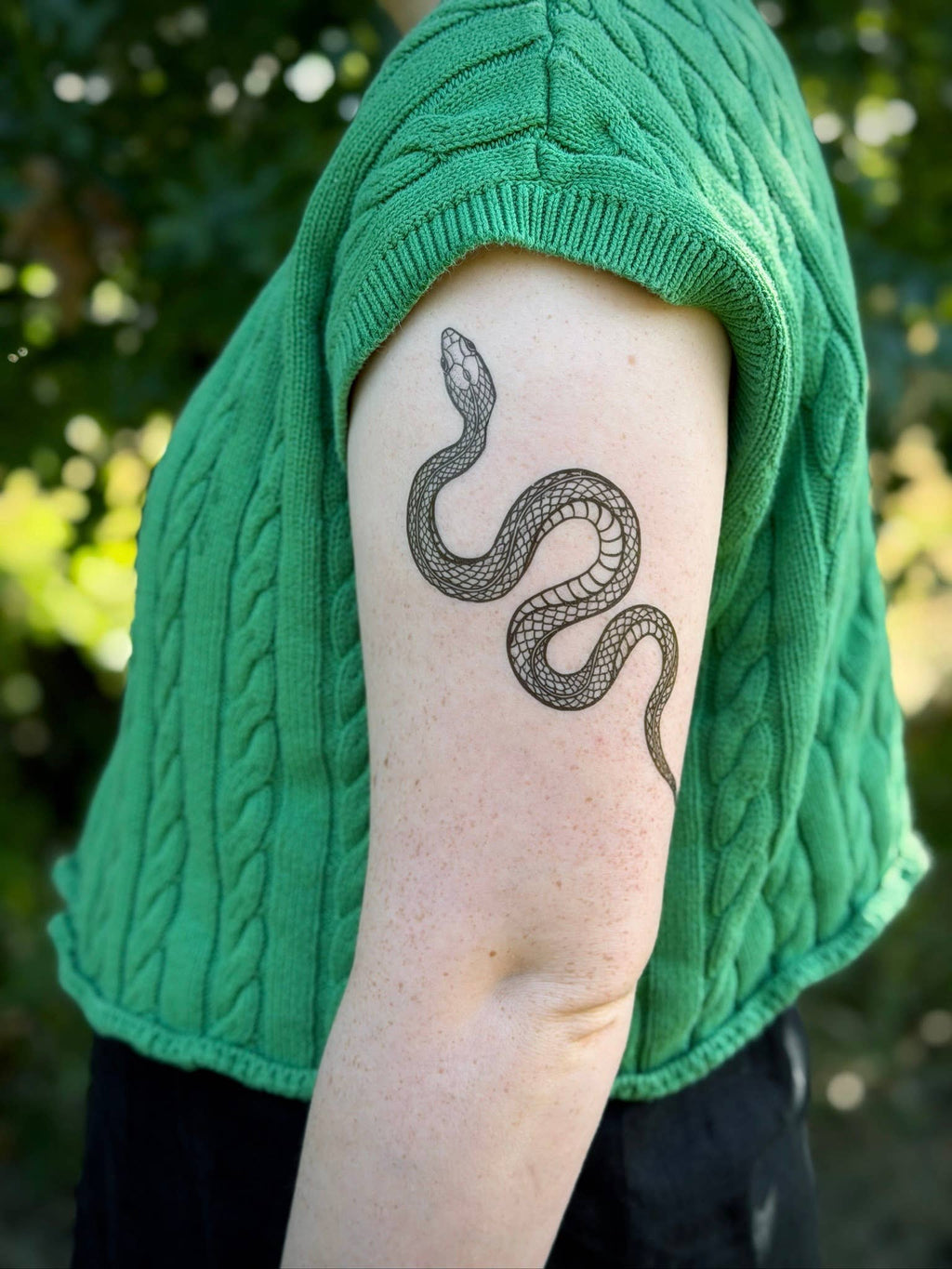 NatureTats- Garden Snake Temporary Tattoo