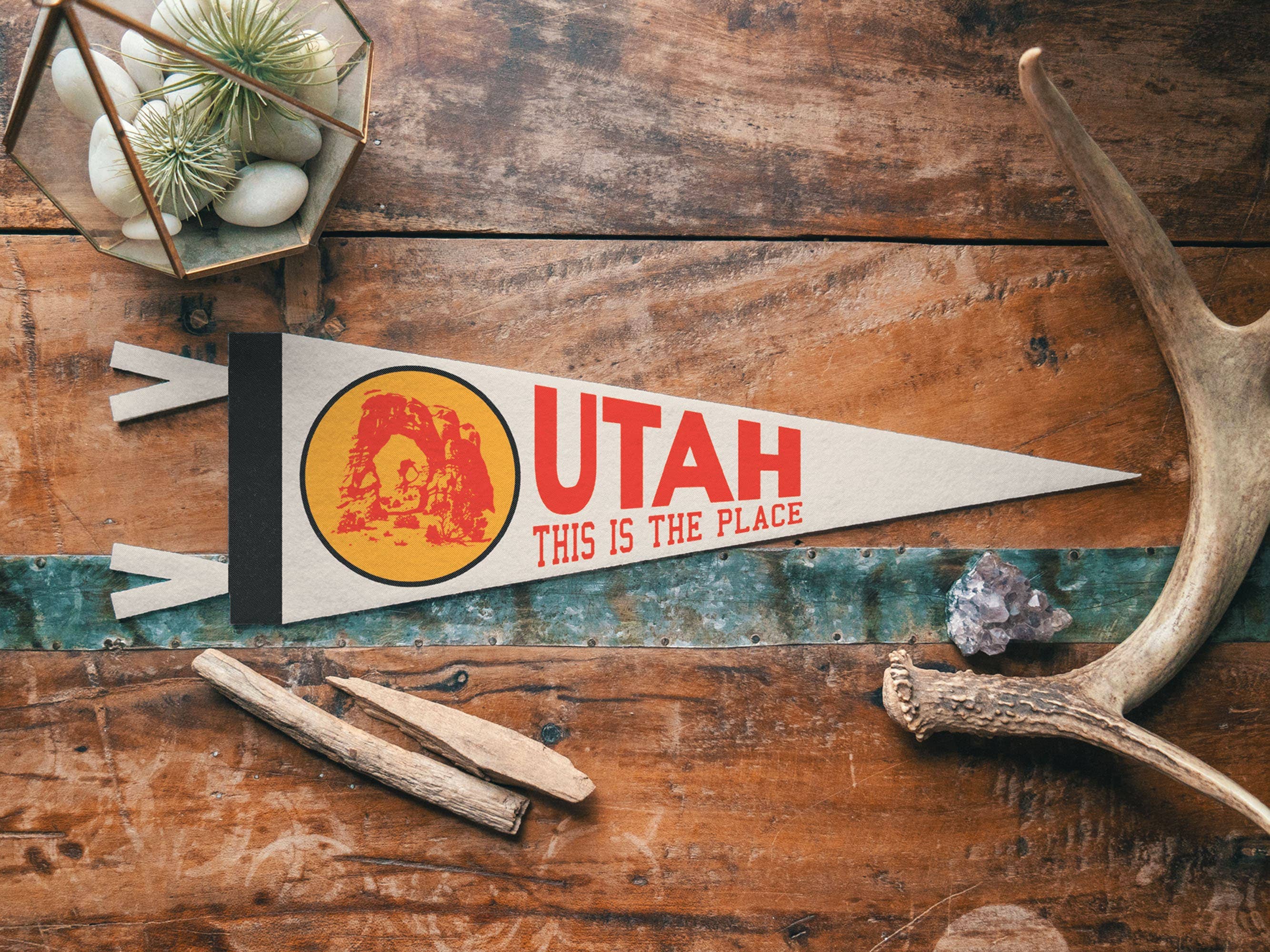 Benoit's Design Co.- Utah Felt Pennant