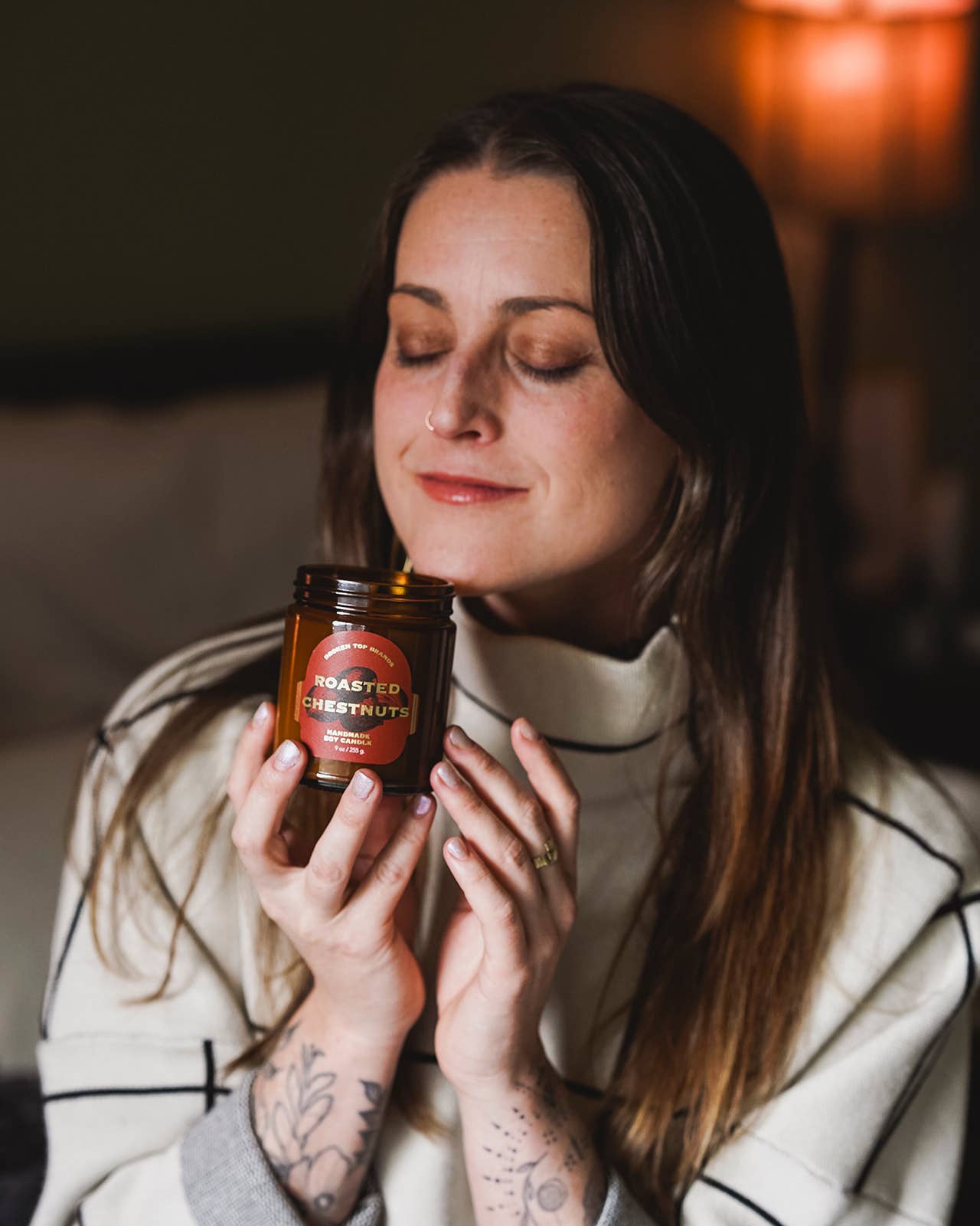 Roasted Chestnut 9 oz Soy Candle - Holiday Heritage - Thumbnail 3