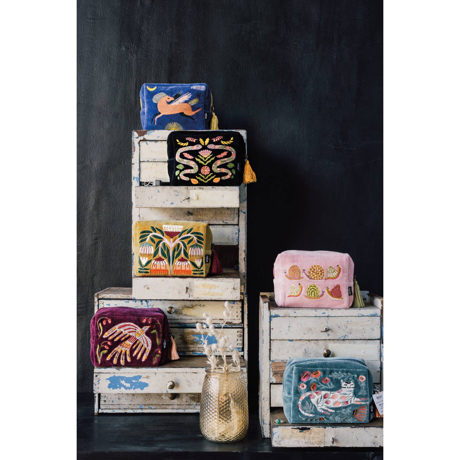 Danica Studio- Amulet Embroidered Pouch