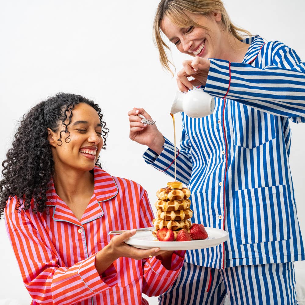 INK + ALLOY- Bonnie Pajama Set Blue & White