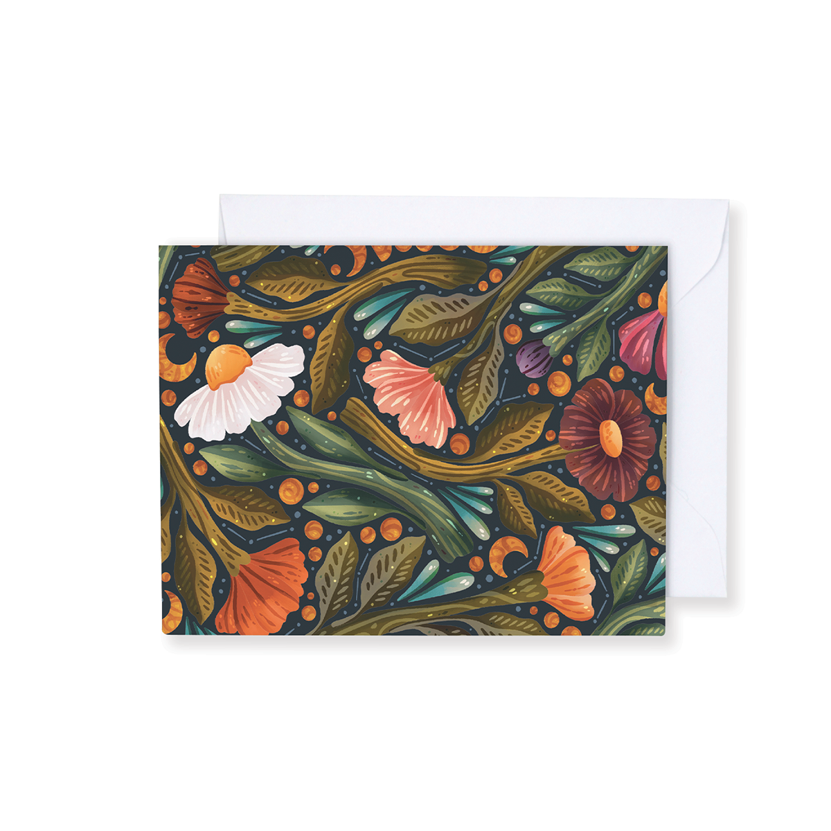 Denik- Nightsky Floral Notecards
