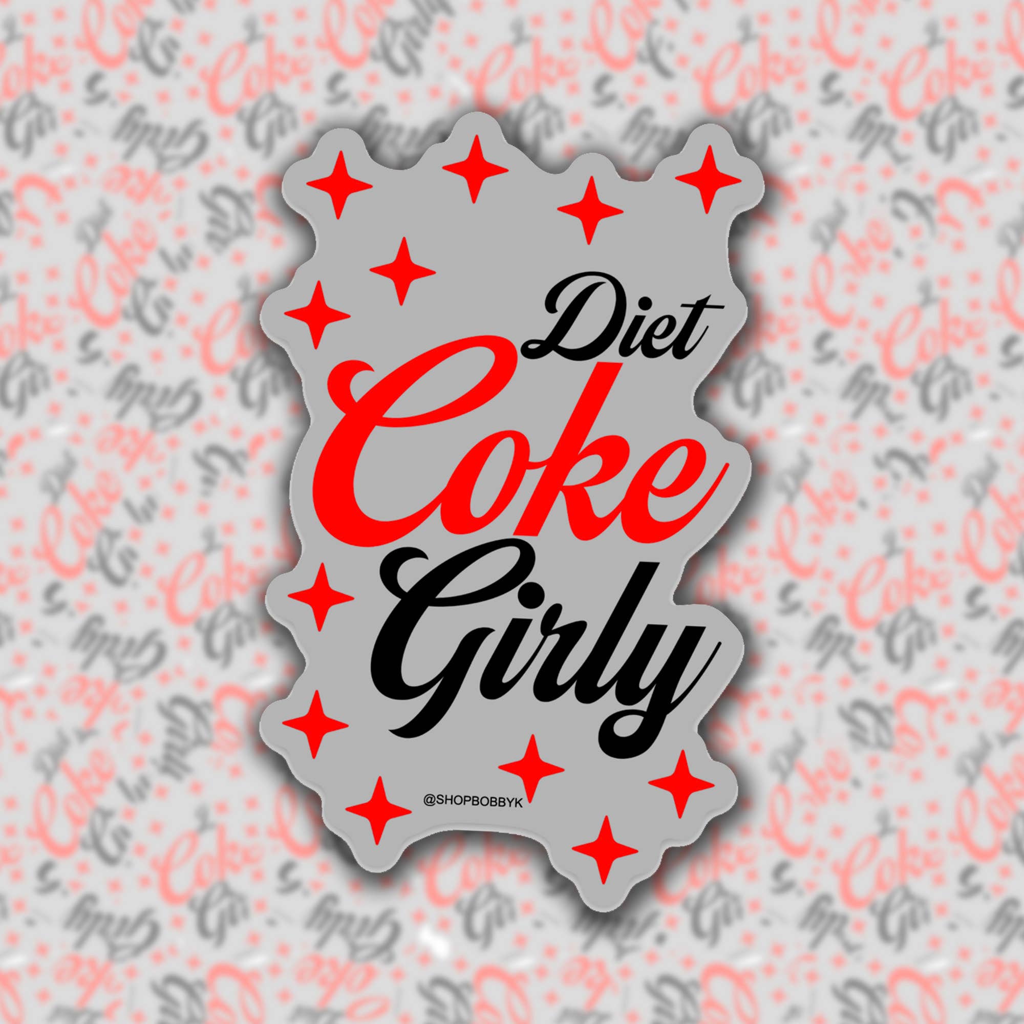 BOBBYK- Diet Coke Girly Sticker