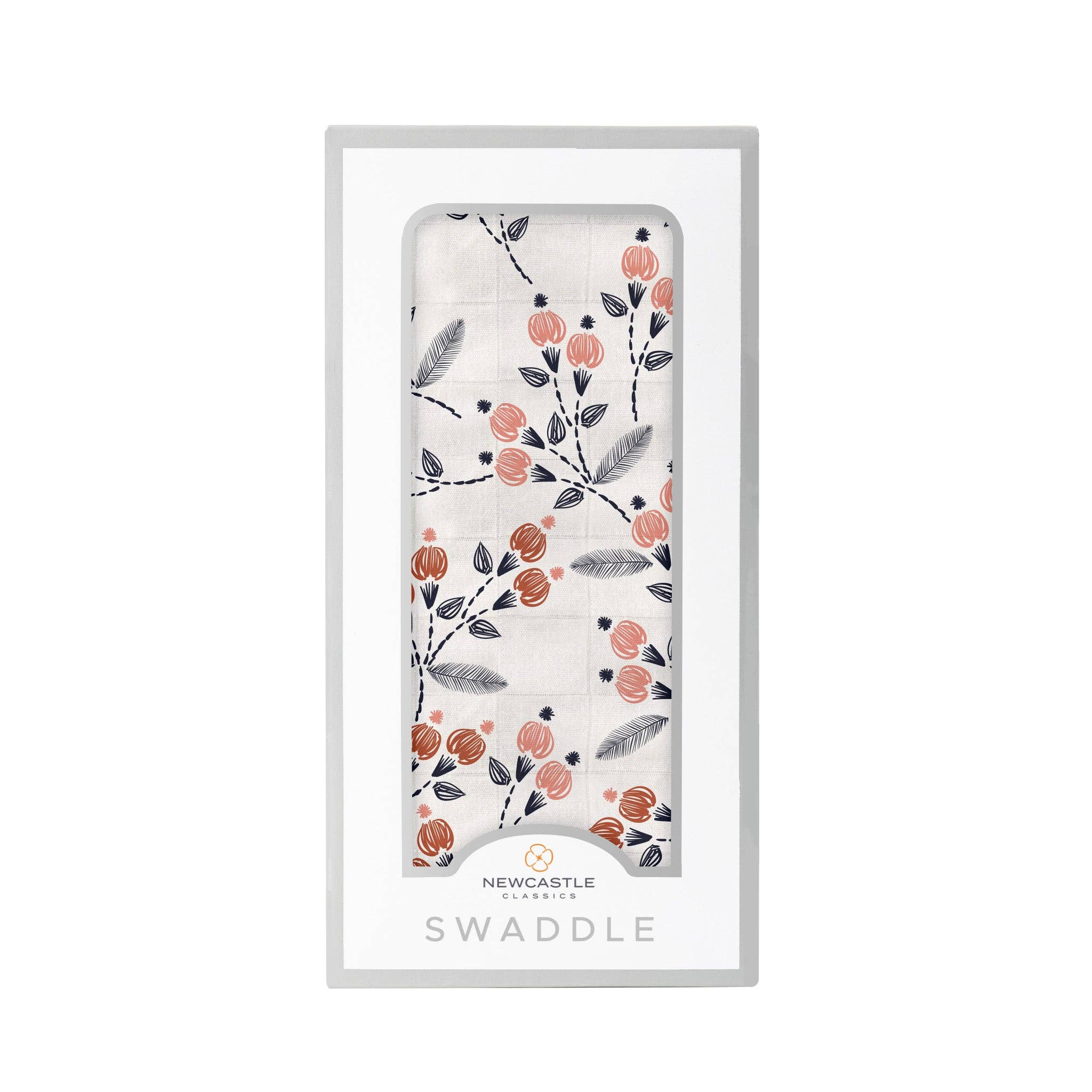 Newcastle Classics- Dahlia Floral Bamboo Swaddle