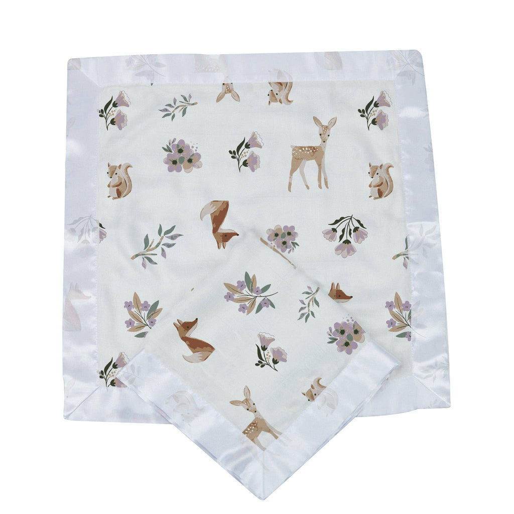 Newcastle Classics- Sierra Fox and Deer Cotton Muslin Security Baby Blankie
