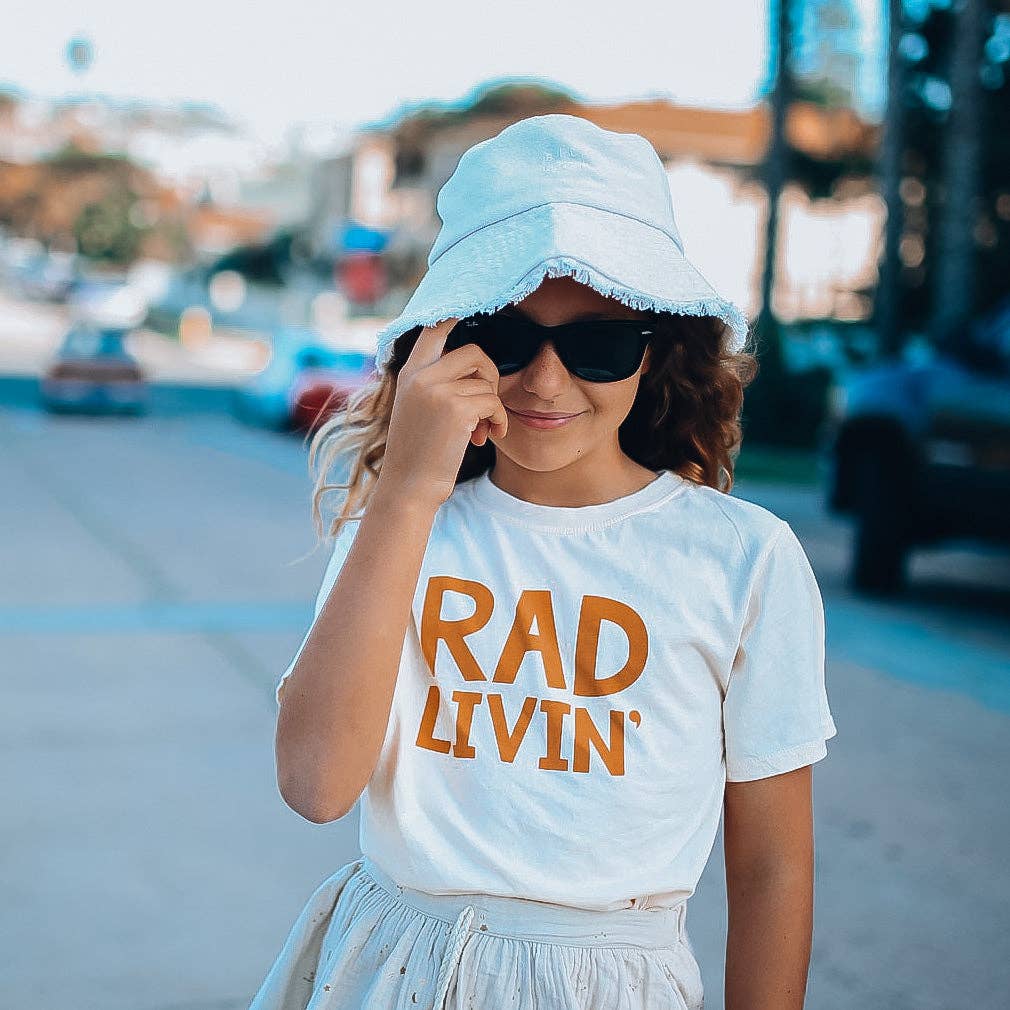 Minimalist Folk Co.- Rad Livin'  in caramel   | Kids Tee