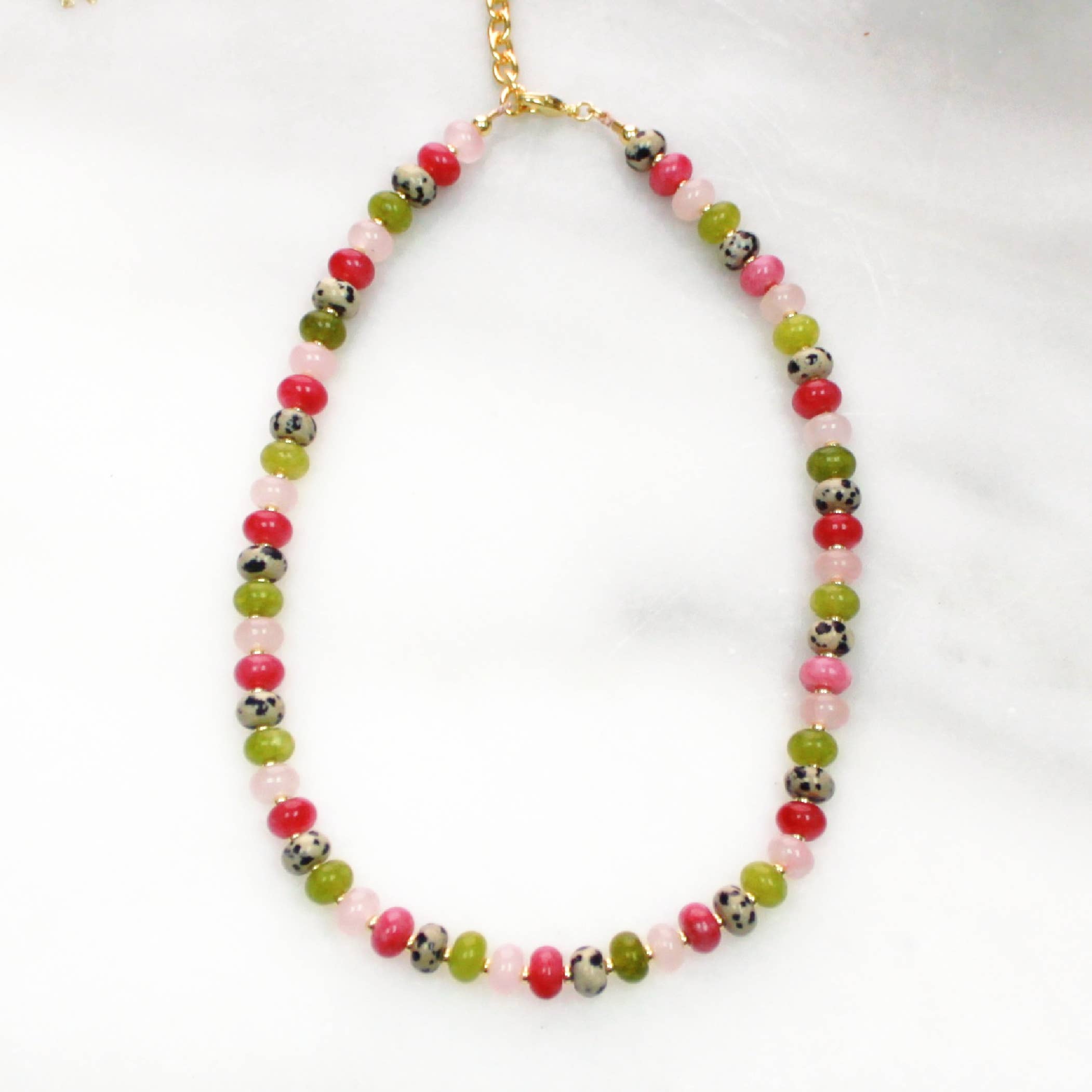 The Silver Wren- Cactus Bloom Stone Candy Necklace