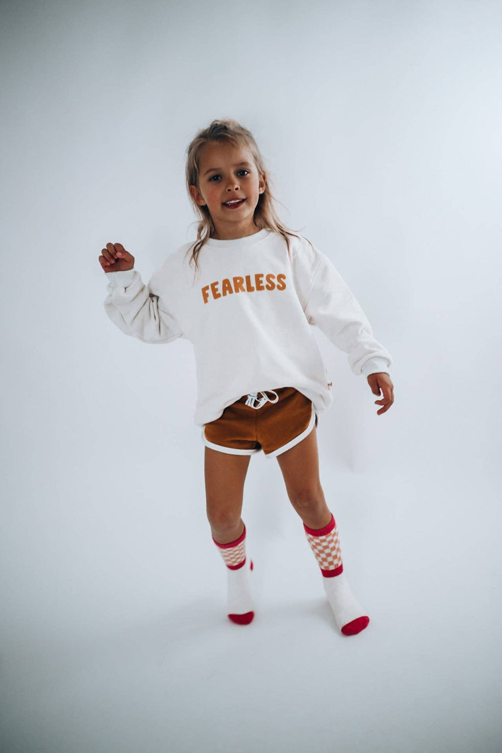Minimalist Folk Co.- FEARLESS pullover | in mustard |oversized drop shoulder | KIDS