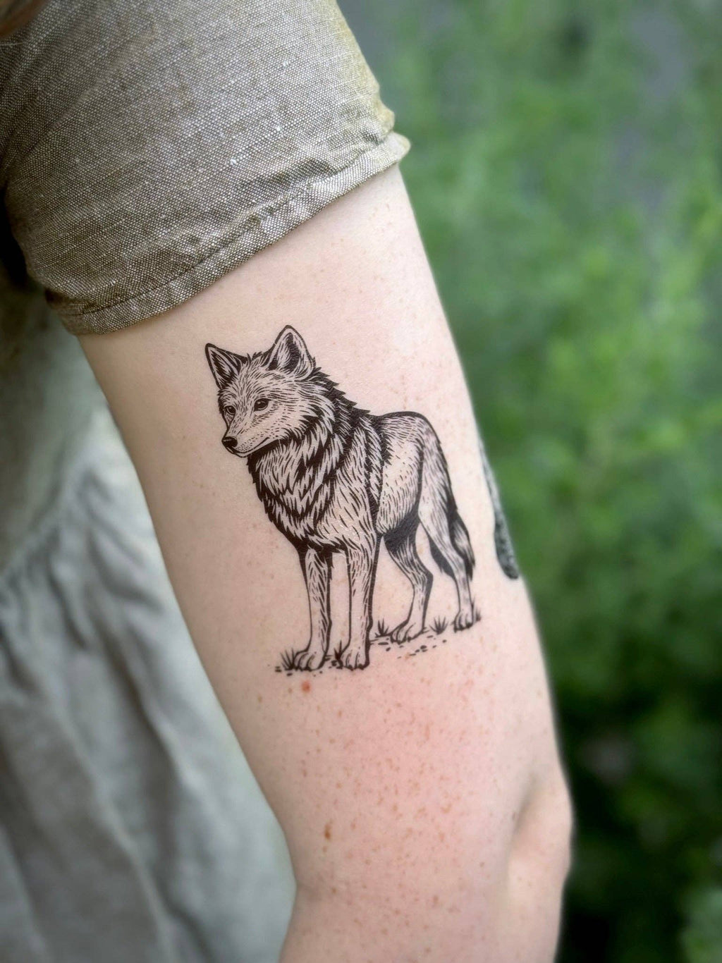 NatureTats- Wolf Temporary Tattoo