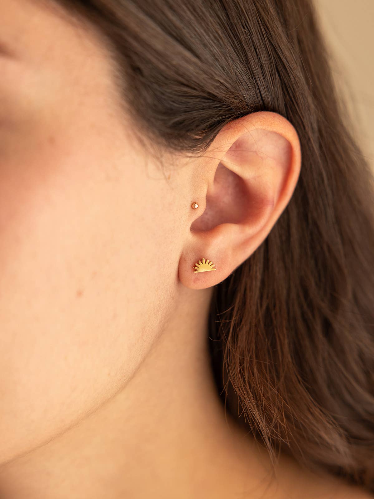 Land of Salt- Yucca Plant Stud Earrings in Gold