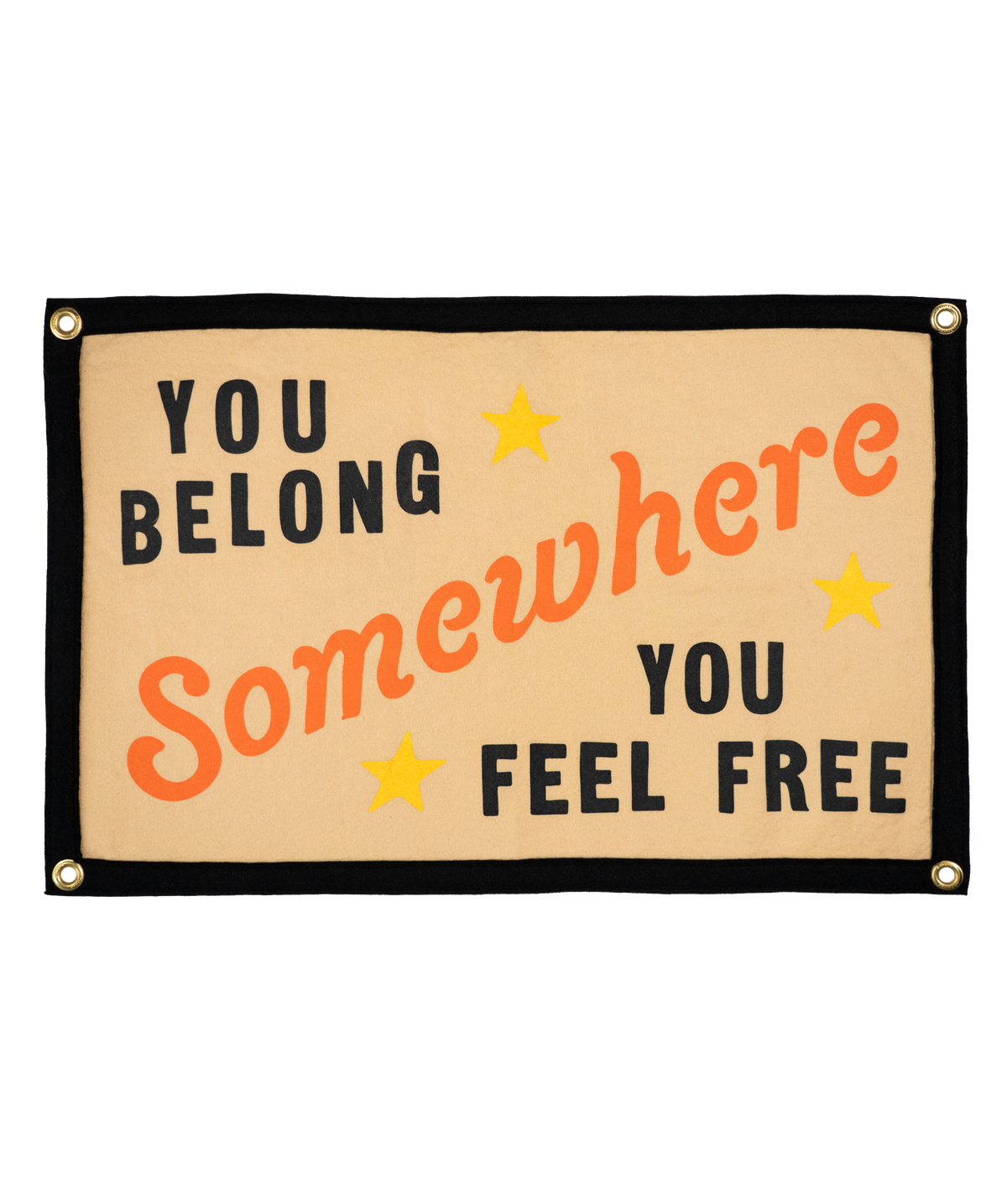 Oxford Pennant- You Belong Somewhere You Feel Free Camp Flag • Tom Petty x Oxford Pennant