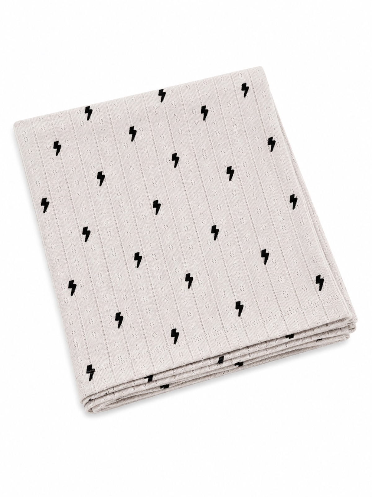 SIIX Collection- Lightning Bolts / Organic Pointelle Swaddle