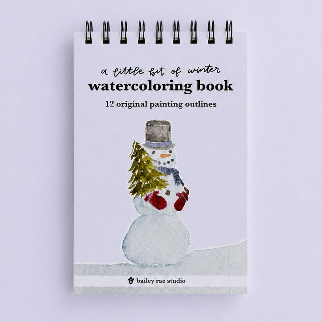 bailey rae studio-  A little bit of winter - mini watercoloring book
