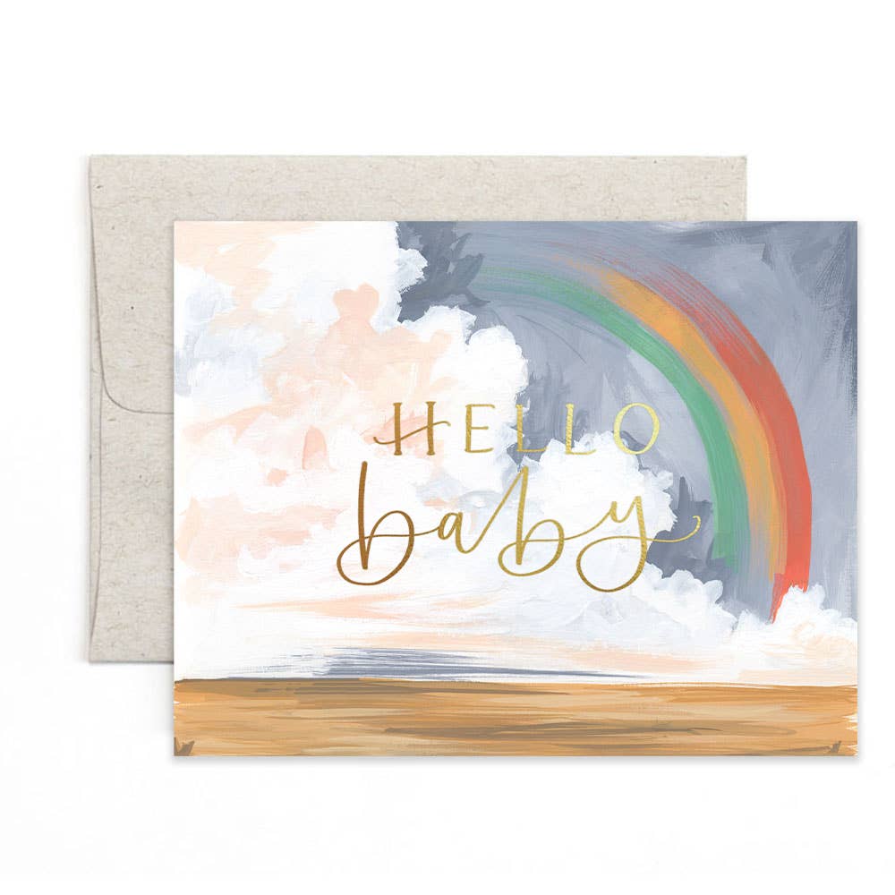 1canoe2- Hello Baby Rainbow Greeting Card