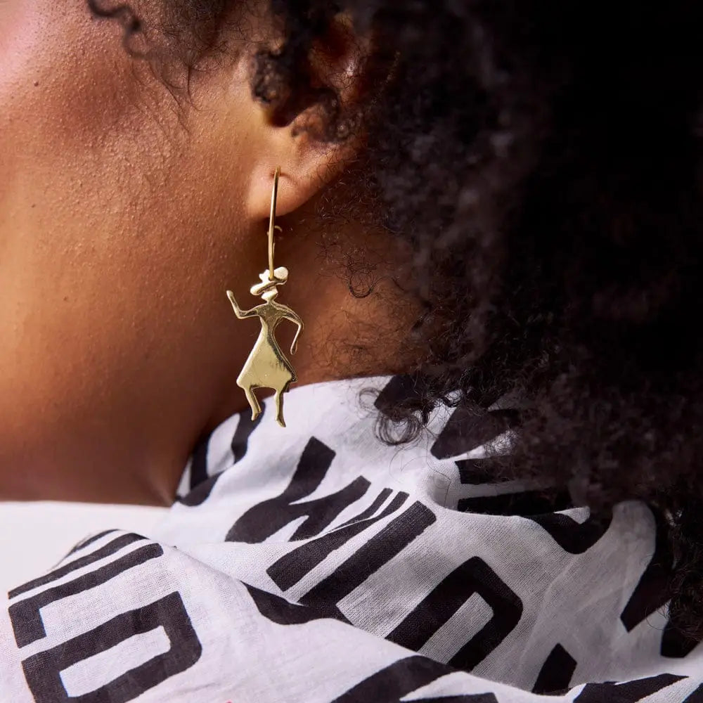 Ink + Alloy- Loretta Cowgirl Hoop Earrings