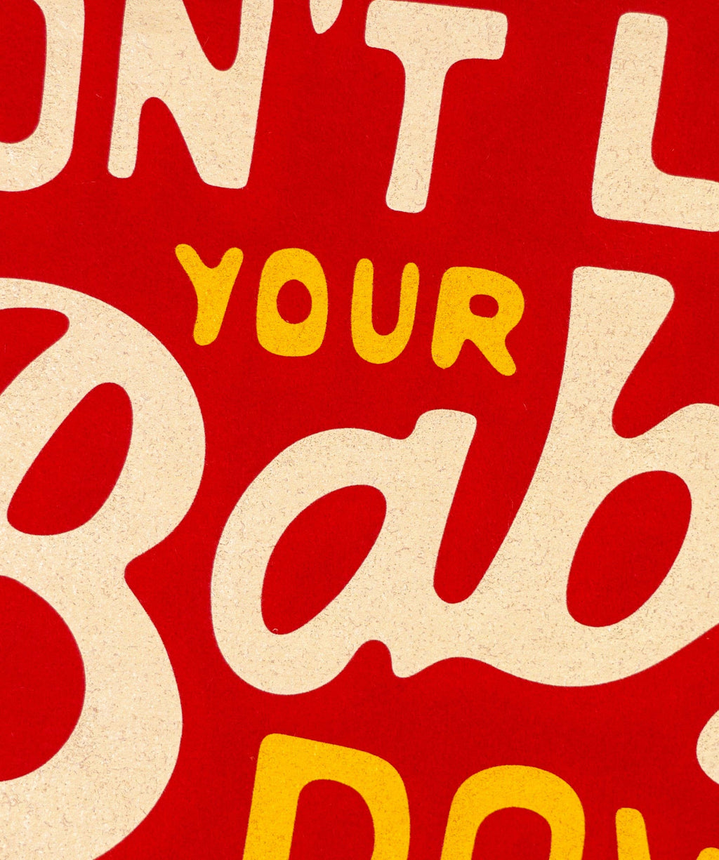 Oxford Pennant- Don't Let Your Baby Down Camp Flag • John Prine x Oxford Pennant