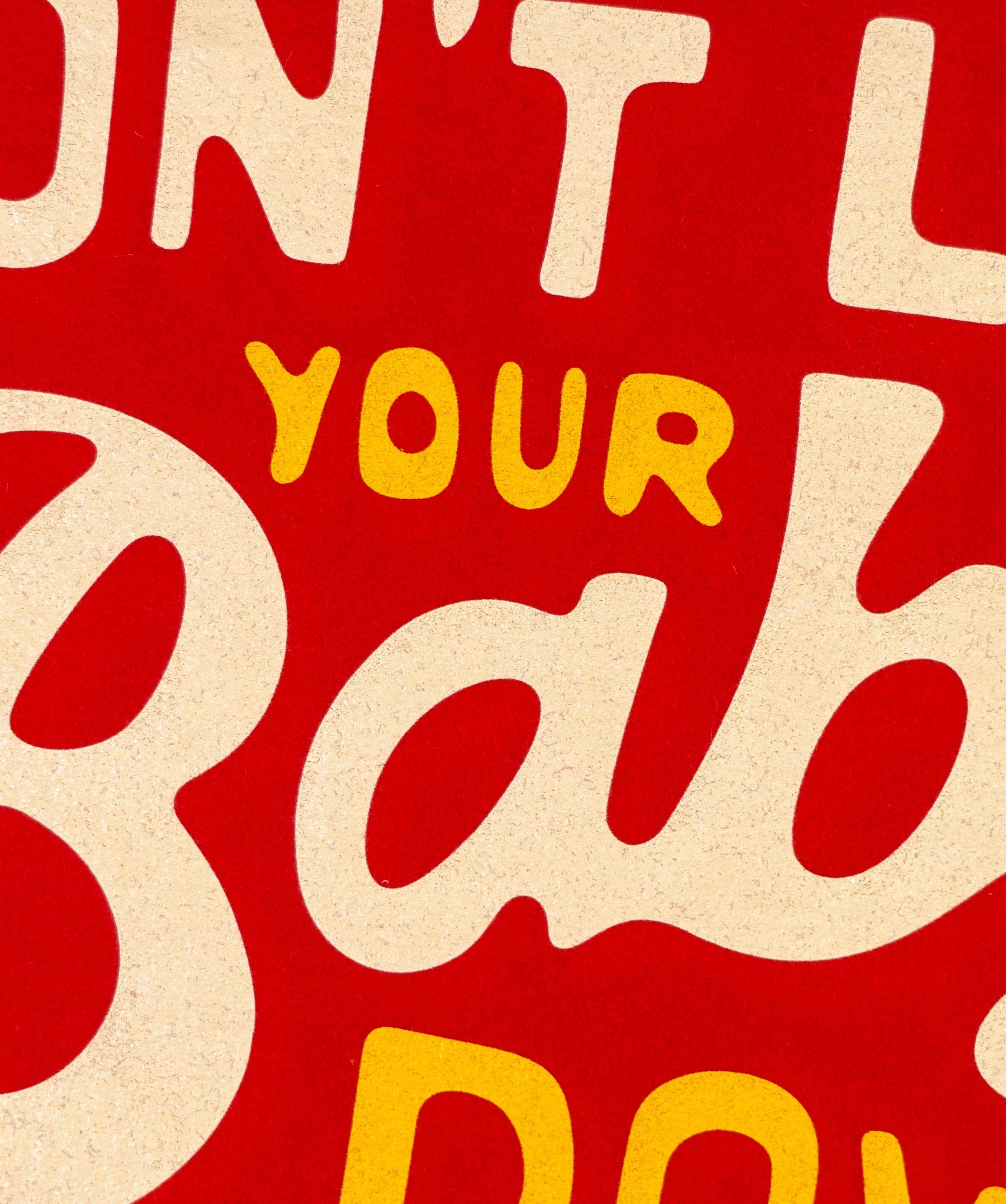 Oxford Pennant- Don't Let Your Baby Down Camp Flag • John Prine x Oxford Pennant
