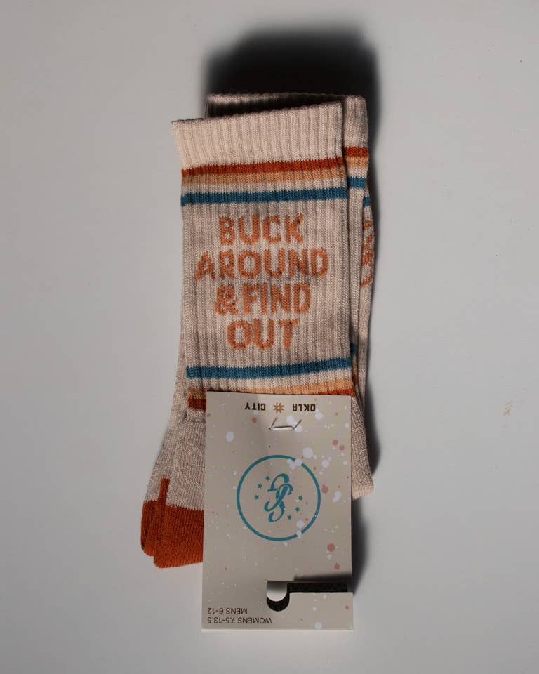 Shop Good- Buck Around and Find Out Western Socks