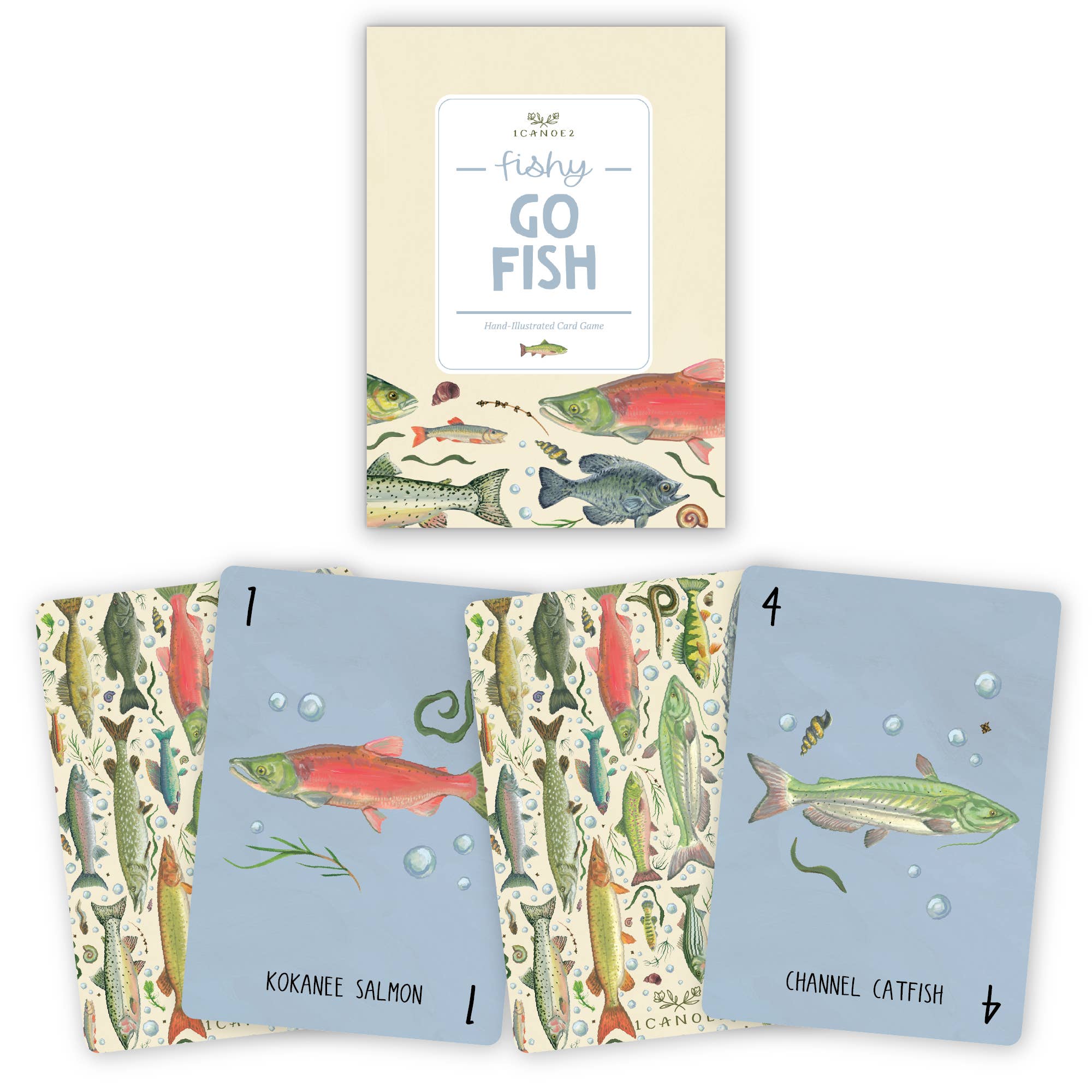 1canoe2- Freshwater Fish Go Fish Card Game