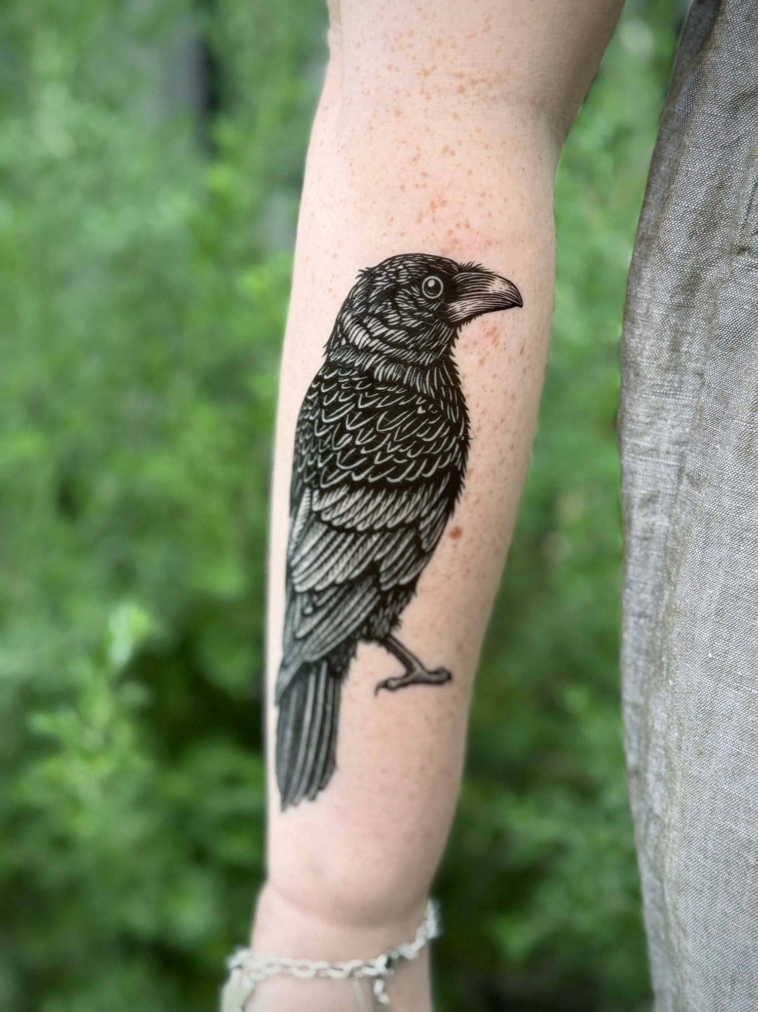 NatureTats- Raven Temporary Tattoo