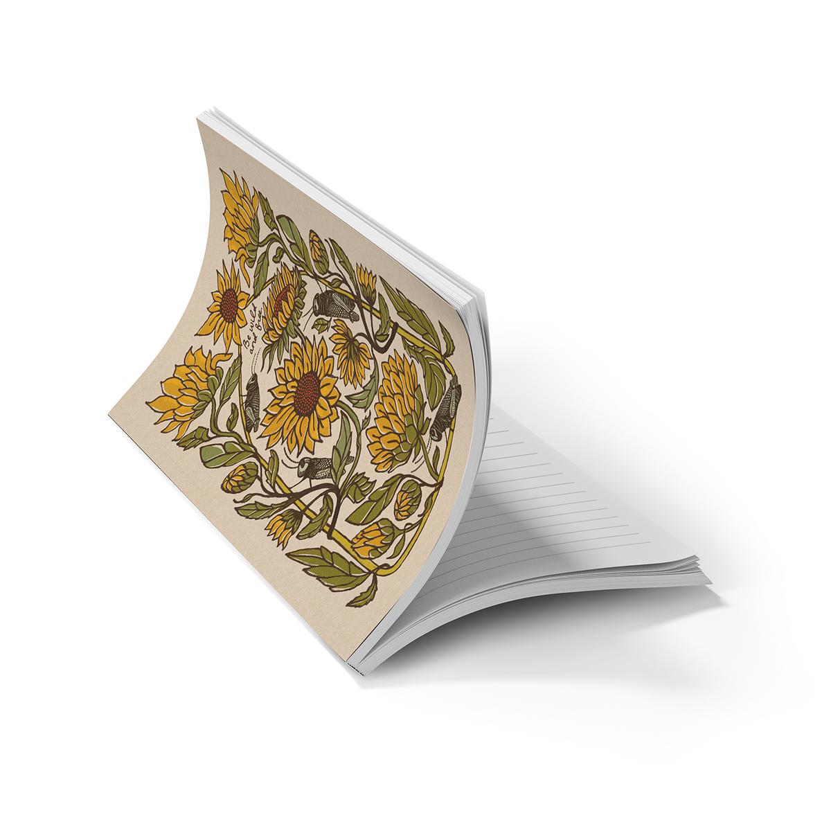 Denik- Sunflower Soft Touch Classic Layflat Notebook