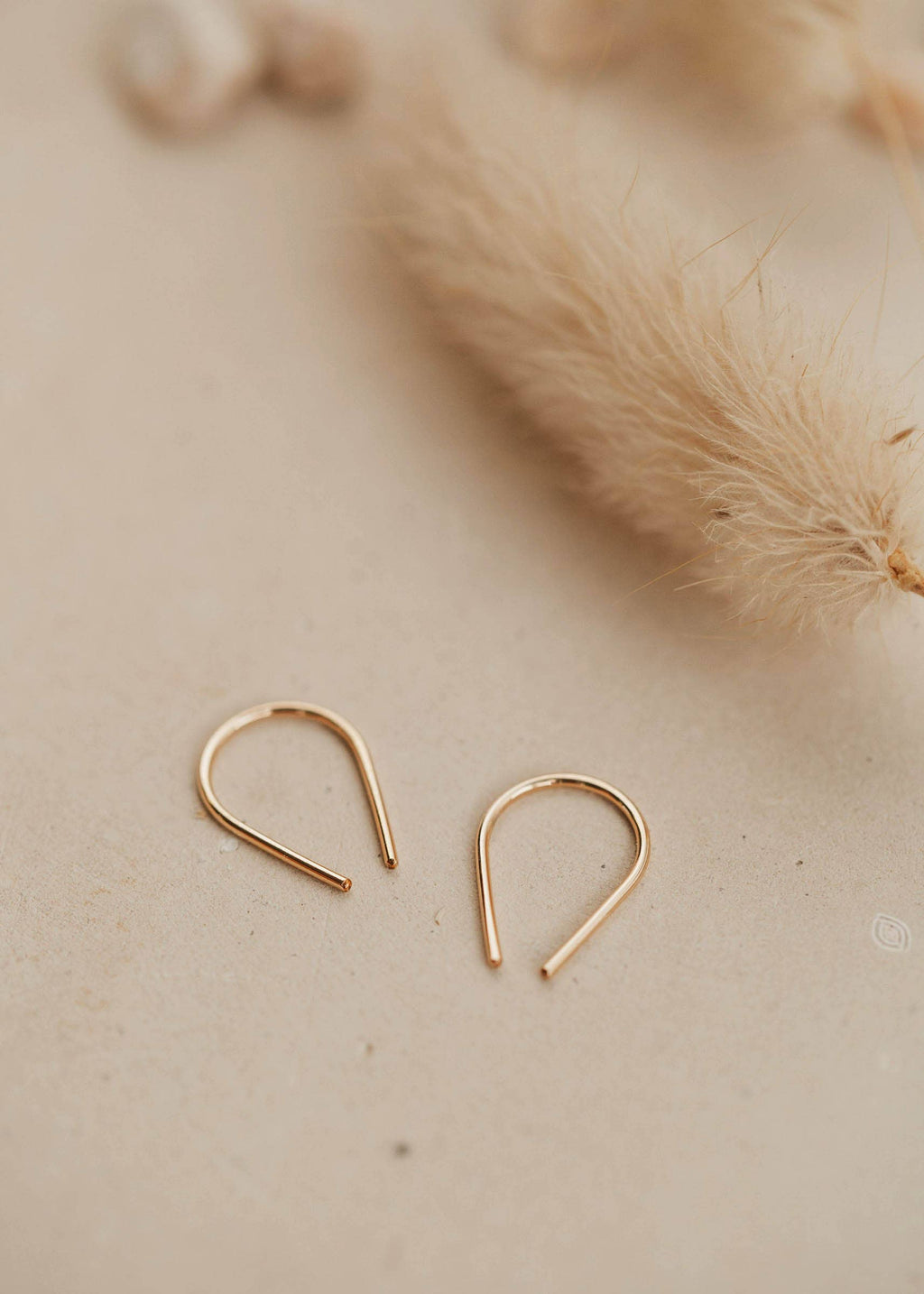 Hello Adorn- Tiny Horseshoe Earrings | 14kt Gold Fill + Sterling Silver