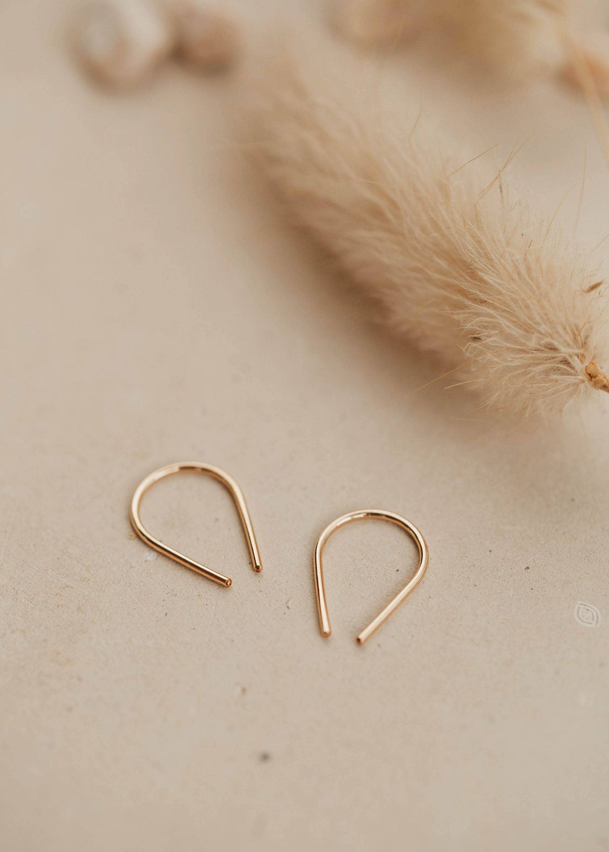 Hello Adorn- Tiny Horseshoe Earrings | 14kt Gold Fill + Sterling Silver