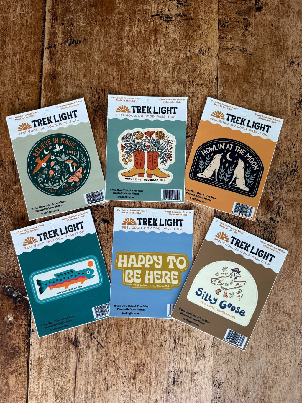 Trek Light- Happy To Be Here Sticker