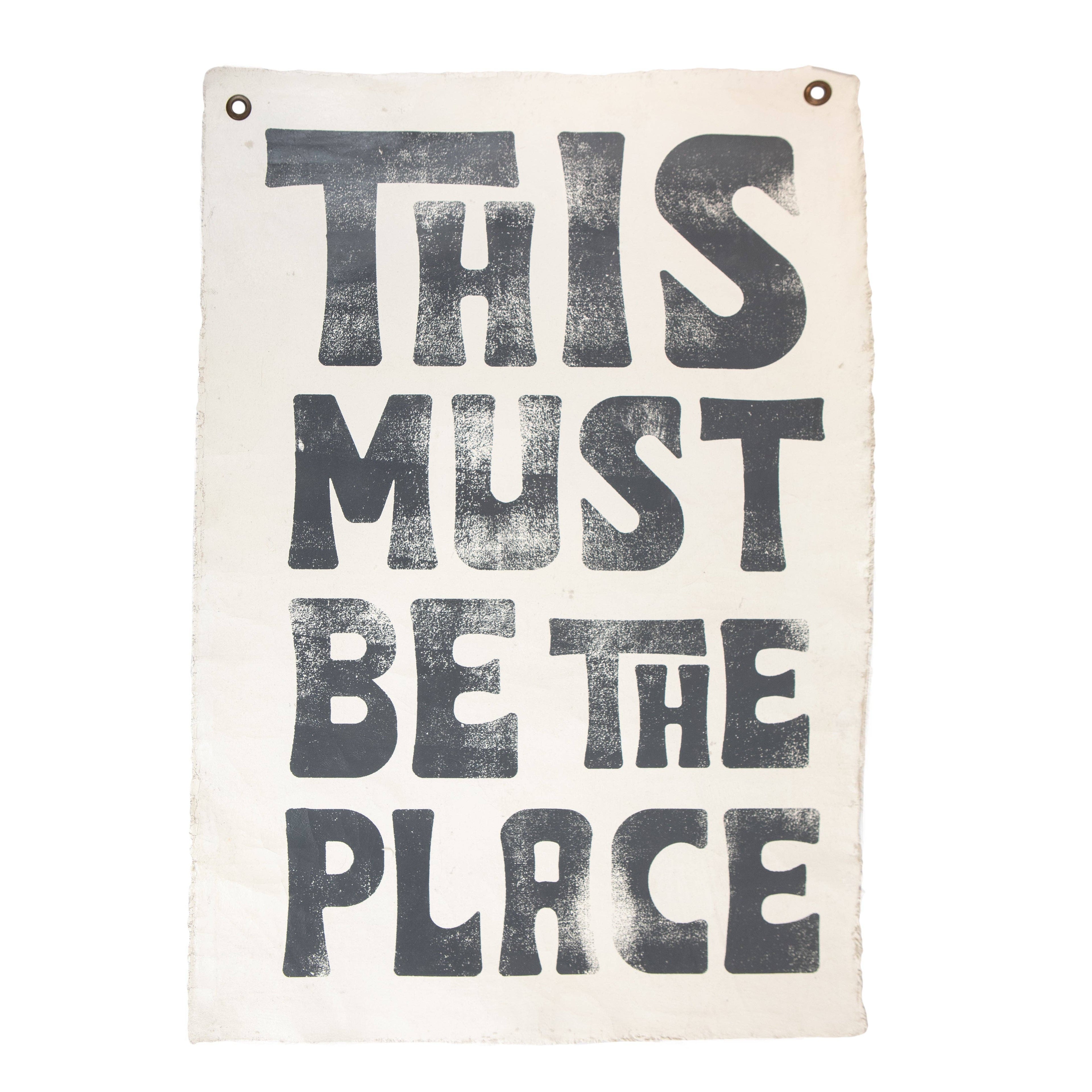 Sugarboo & Co- This Must Be The Place Hand Painted Wall Hanging - 25"x37"