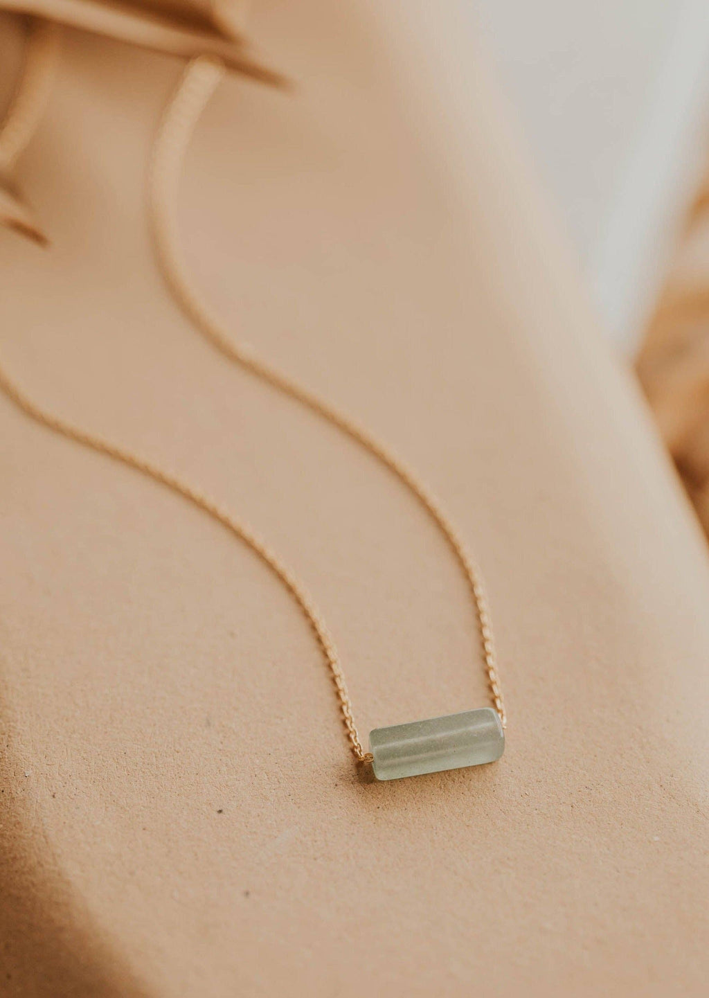 Hello Adorn- Seafoam Gemma Necklace | 14kt Gold Fill + Sterling Silver