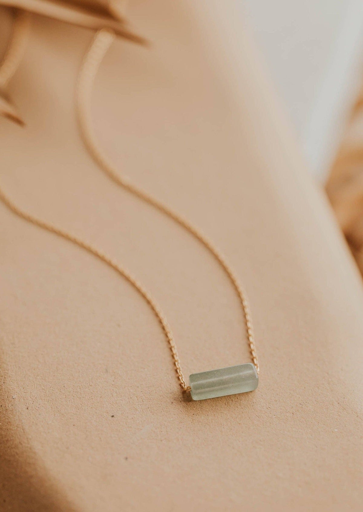 Hello Adorn- Seafoam Gemma Necklace | 14kt Gold Fill + Sterling Silver