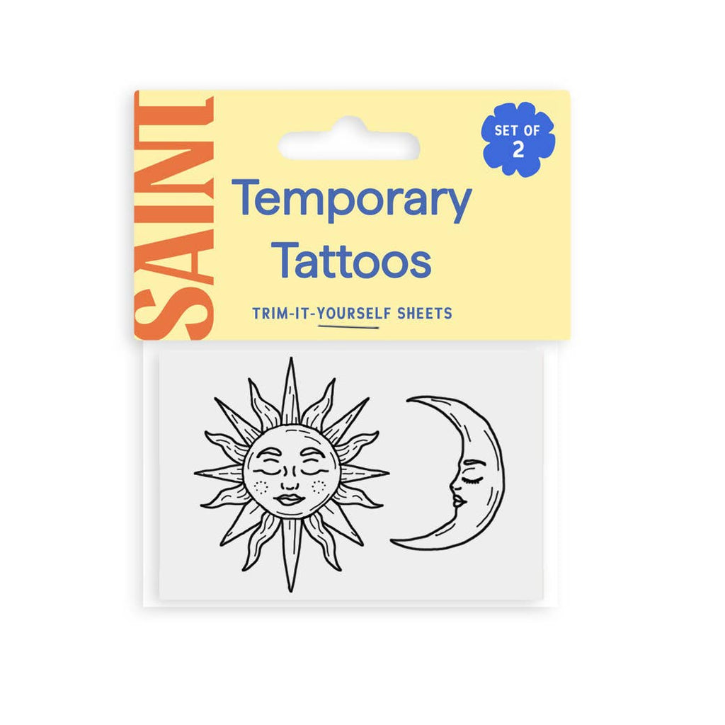 Saint Tattoos- Sun + Moon Temporary Tattoo