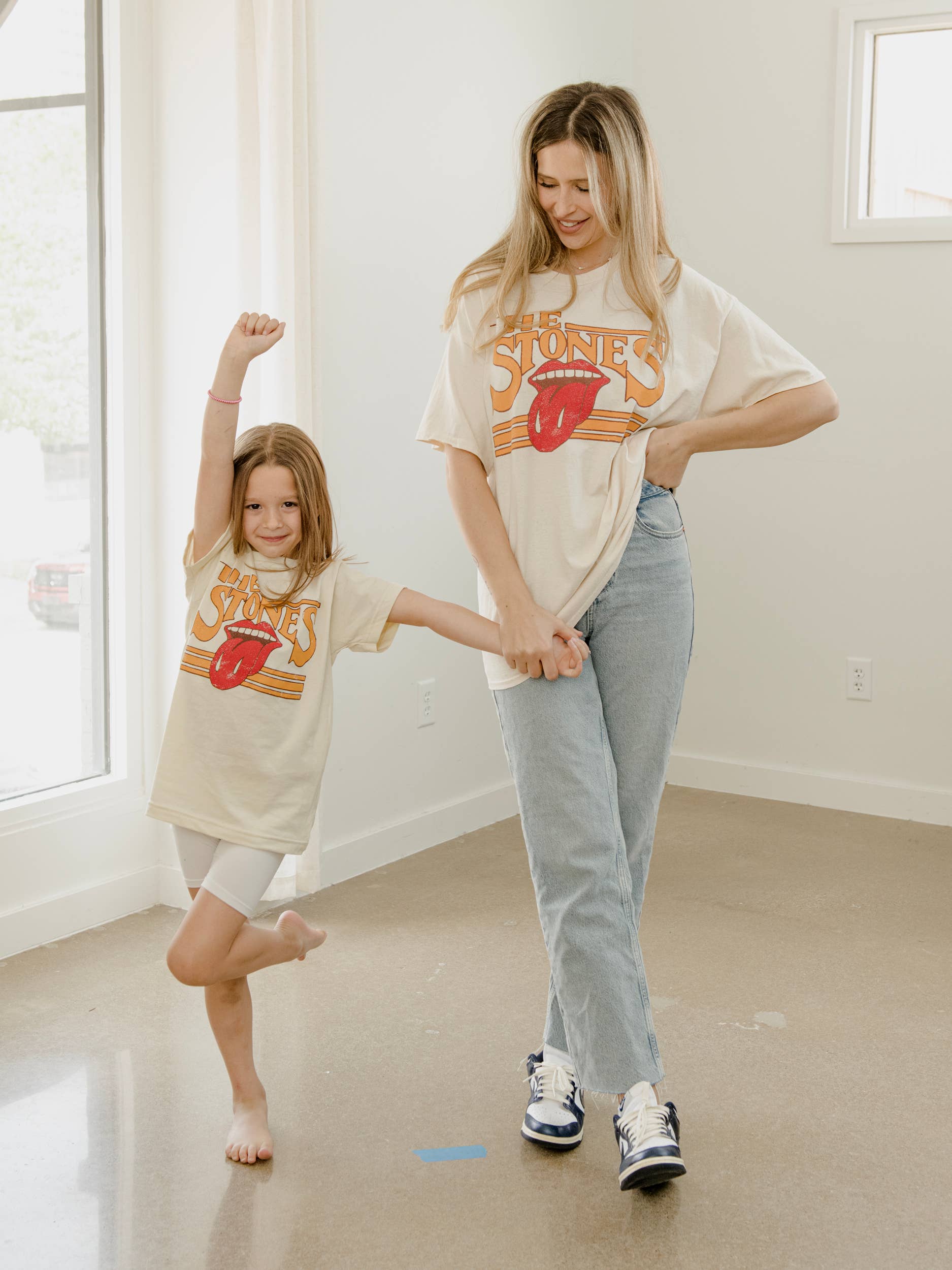 LivyLu- Children's Rolling Stones Stoned Cream Licensed Graphic Tee