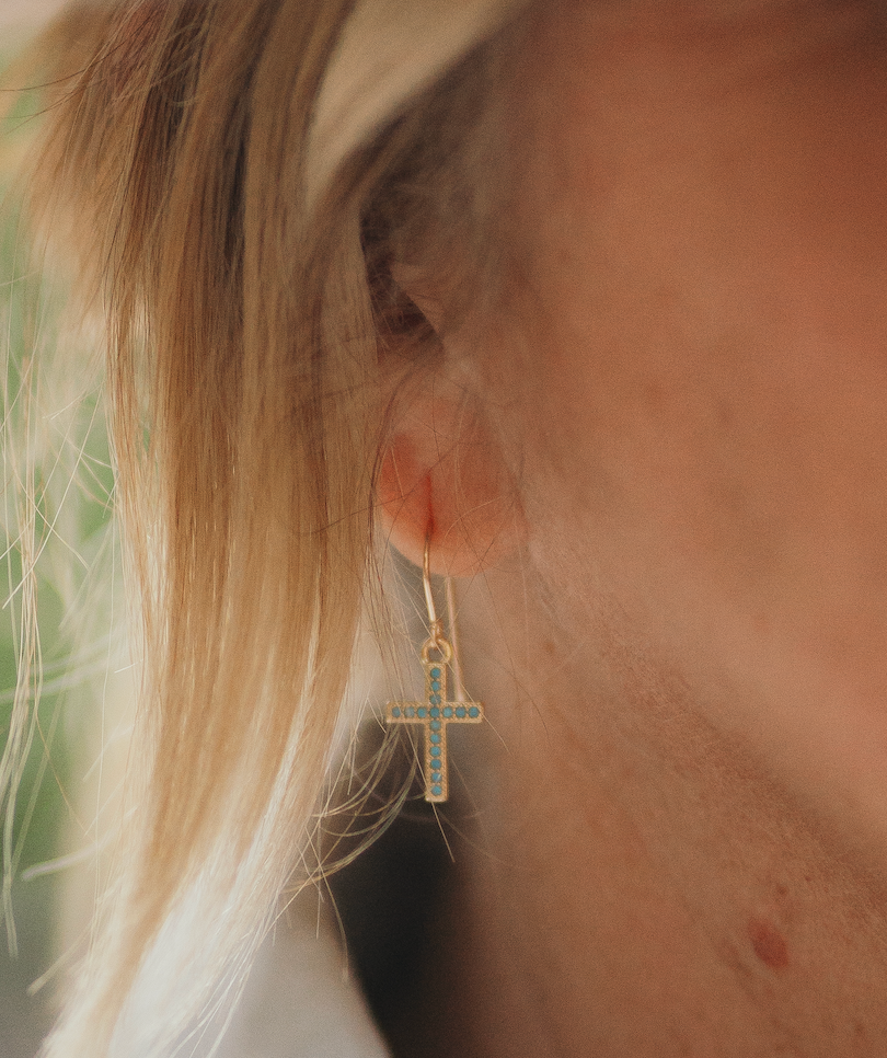 Reva Grey- Stevie Cross Earring