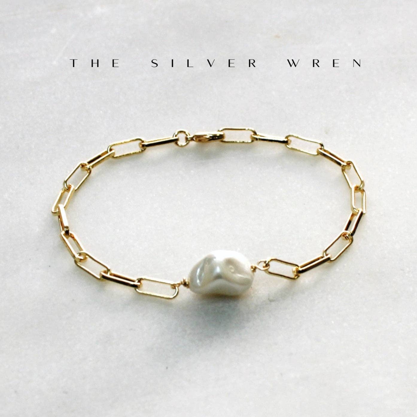 The Silver Wren- Mother of Pearl Bracelet