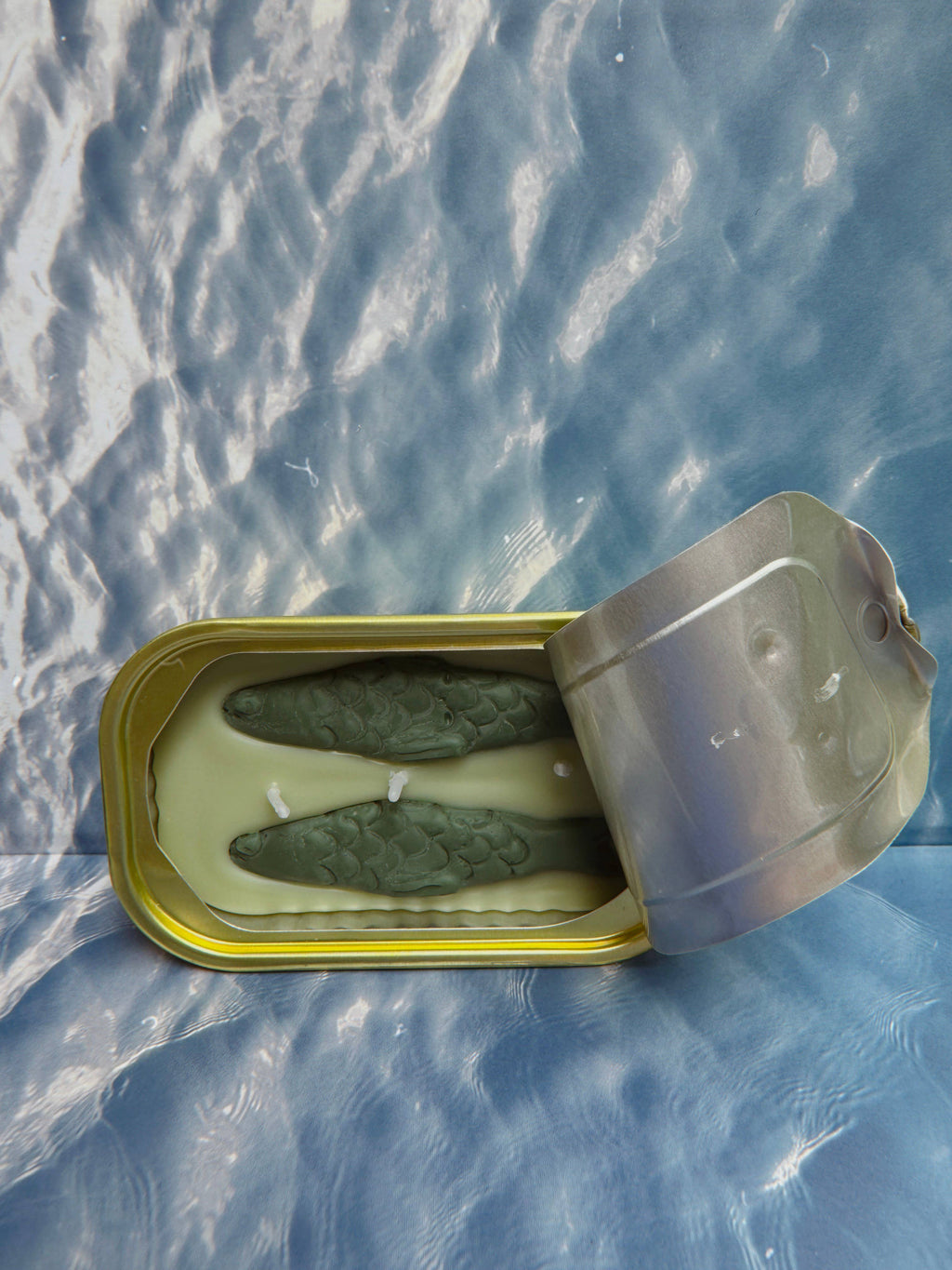 Tinned Candle- Tinned Fish Candle - Green Tea & Lemongrass